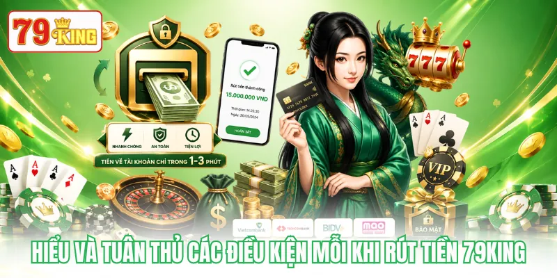 Hiểu và tuân thủ các điều kiện mỗi khi rút tiền 79KING Hiểu và tuân thủ các điều kiện mỗi khi rút tiền 79KING
